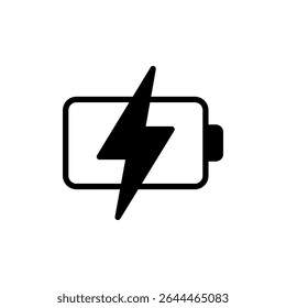 Icono de la batería para App y Sitios web. señal de carga de la batería. nivel de Recargo de la batería