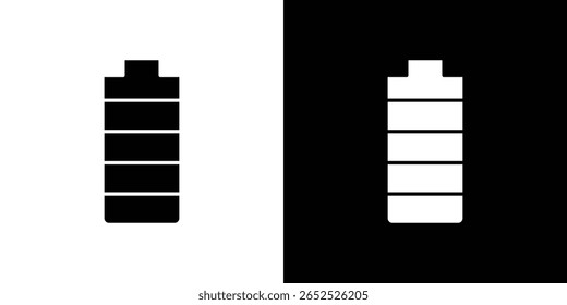 Battery icon symbol collection. Flat vector stock illustration.
