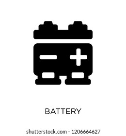Battery icon. Battery symbol design from Electronic devices collection.