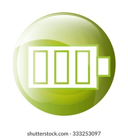 Battery icon symbol design, vector illustration graphic