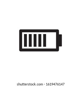 Battery icon symbol. Electricity icon vector on white background