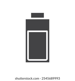 Icono de batería Símbolo de marca en estilo relleno