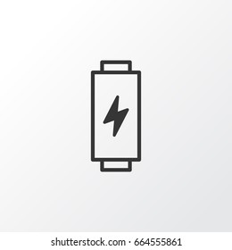 Battery Icon Symbol. Premium Quality Isolated Charge Element In Trendy Style.