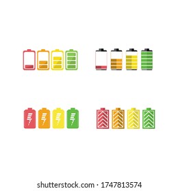 vector de símbolo del icono de la batería 