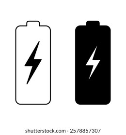 Battery Icon. Battery Symbol. Simple flat icon illustration of Battery. Battery logo vector icon.