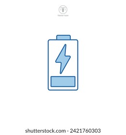 Battery Icon symbol vector illustration isolated on white background