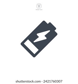 Battery Icon symbol vector illustration isolated on white background