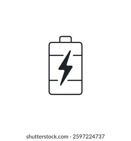 Battery icon symbol vector illustration isolated on white background