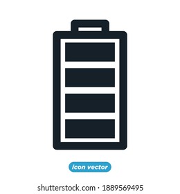 battery icon template color editable. power battery symbol vector illustration for graphic and web design.