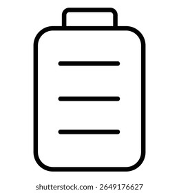 Battery icon Thin line vector design
