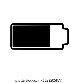battery icon with trendy design