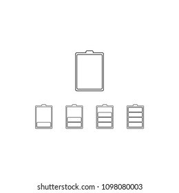 Battery icon trendy design template