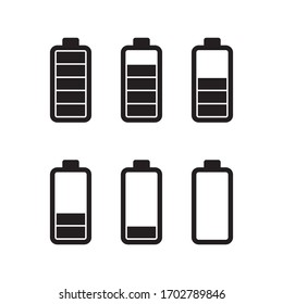 Icono De La Batería En Vector De Diseño A La Última Hora Eps 10