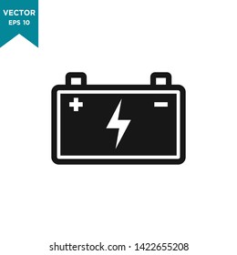 battery icon in trendy flat design, accumulator vector icon 