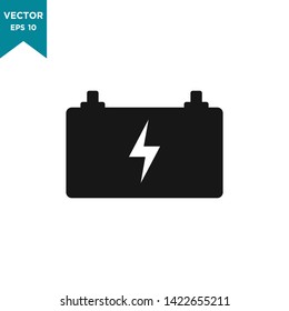 battery icon in trendy flat design, accumulator vector icon 