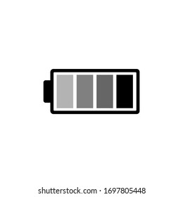Icono de batería en diseño plano moderno