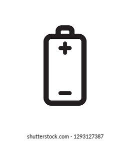 battery icon in trendy flat style 