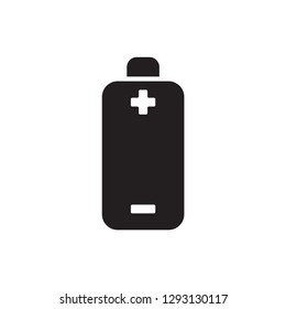 battery icon in trendy flat style 