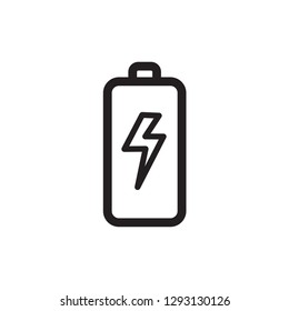 battery icon in trendy flat style 