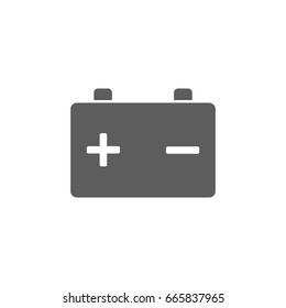 Battery icon in trendy flat style isolated on white background. Symbol for your web site design, logo, app, UI. Vector illustration, EPS