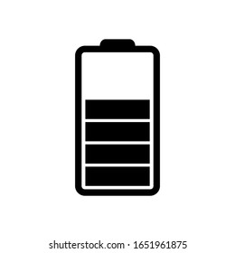 Battery icon with a trendy style line. vector illustration. 02