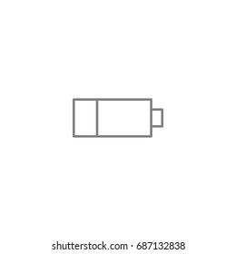 Battery icon. Icon for user interface or web