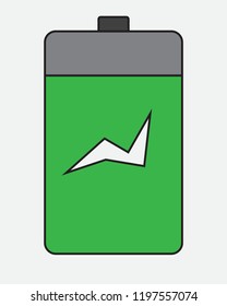 The battery icon for various purposes is easy to edit and is made in eps 10 format