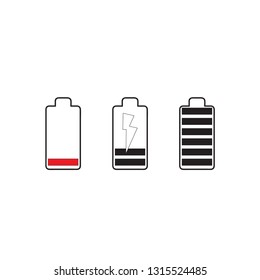 battery icon vector 