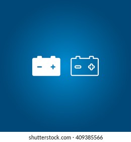 Battery icon vector