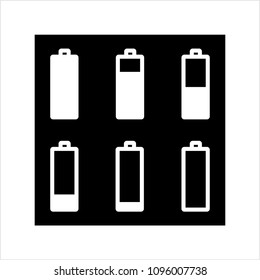 Battery Icon, Battery Vector Art Illustration