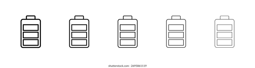 Icono de batería Ilustración de Arte vectorial