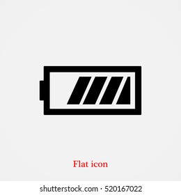 Battery icon, vector best flat icon, EPS