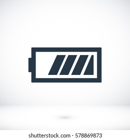 Battery icon, vector best flat icon, EPS