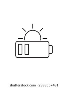 battery icon, vector best line icon.