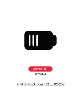 Battery icon vector. Charge sign