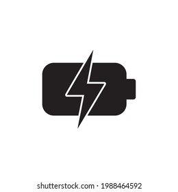 vector de icono de batería y vector de icono de carga,