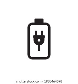 vector de icono de batería y vector de icono de carga,