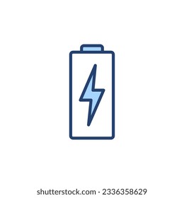 Battery icon vector. battery Charging sign. battery charge level