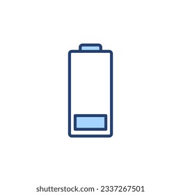 Battery icon vector. battery Charging sign. battery charge level
