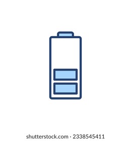 Vector de icono de la batería. señal de carga de batería. nivel de carga de la batería