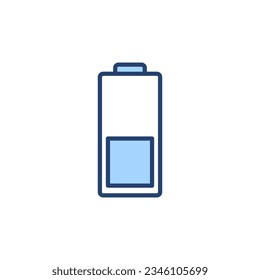 Vector de icono de la batería. señal de carga de batería. nivel de carga de la batería