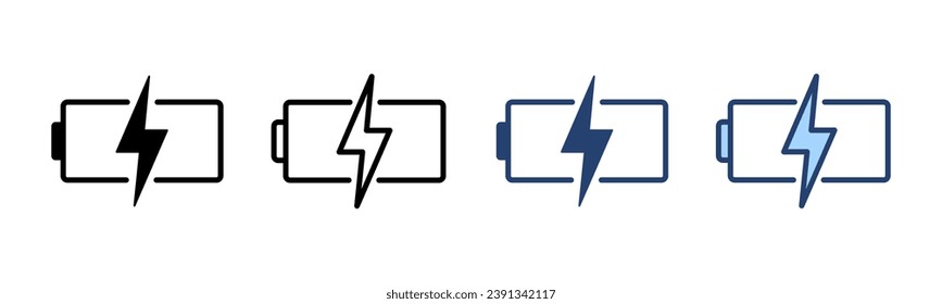 Battery icon vector. battery Charging sign. battery charge level