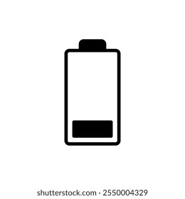 Battery icon vector. battery Charging sign. battery charge level