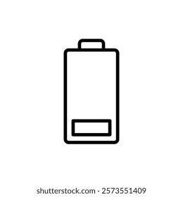 Battery icon vector. battery Charging sign. battery charge level