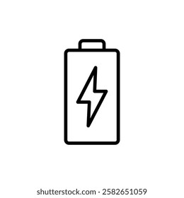 Battery icon vector. battery Charging sign. battery charge level