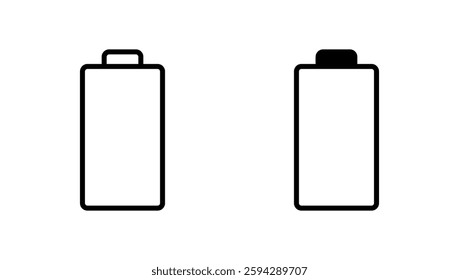 Battery icon vector. battery Charging sign. battery charge level