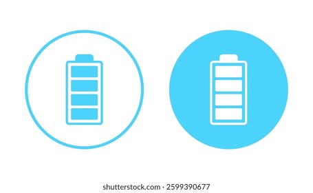 Battery icon vector. battery Charging sign. battery charge level