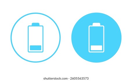 Battery icon vector. battery Charging sign. battery charge level