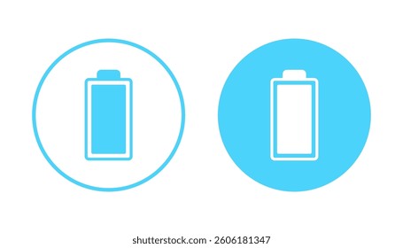 Battery icon vector. battery Charging sign. battery charge level