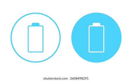 Battery icon vector. battery Charging sign. battery charge level